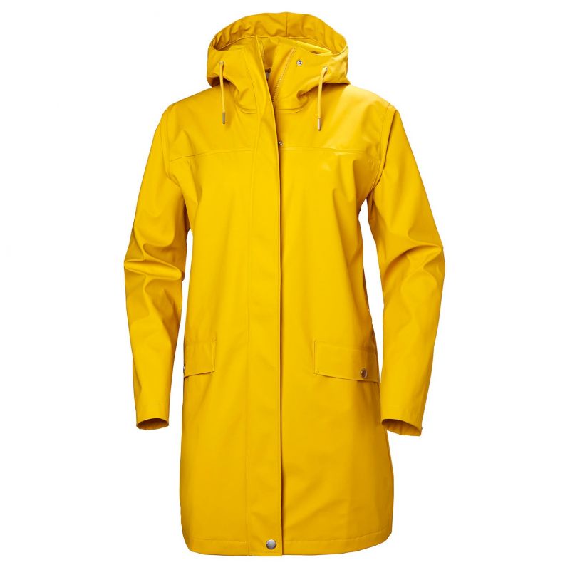 helly hansen moss rain coat - hardshelljacke - damen essential yellow xs
