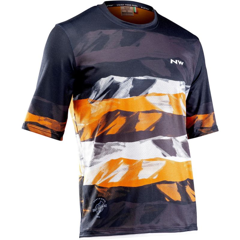 Northwave Xtrail Jersey Short Sleeve Mtb Man - Mtb Trikot - Herren Black / Orange / White L
