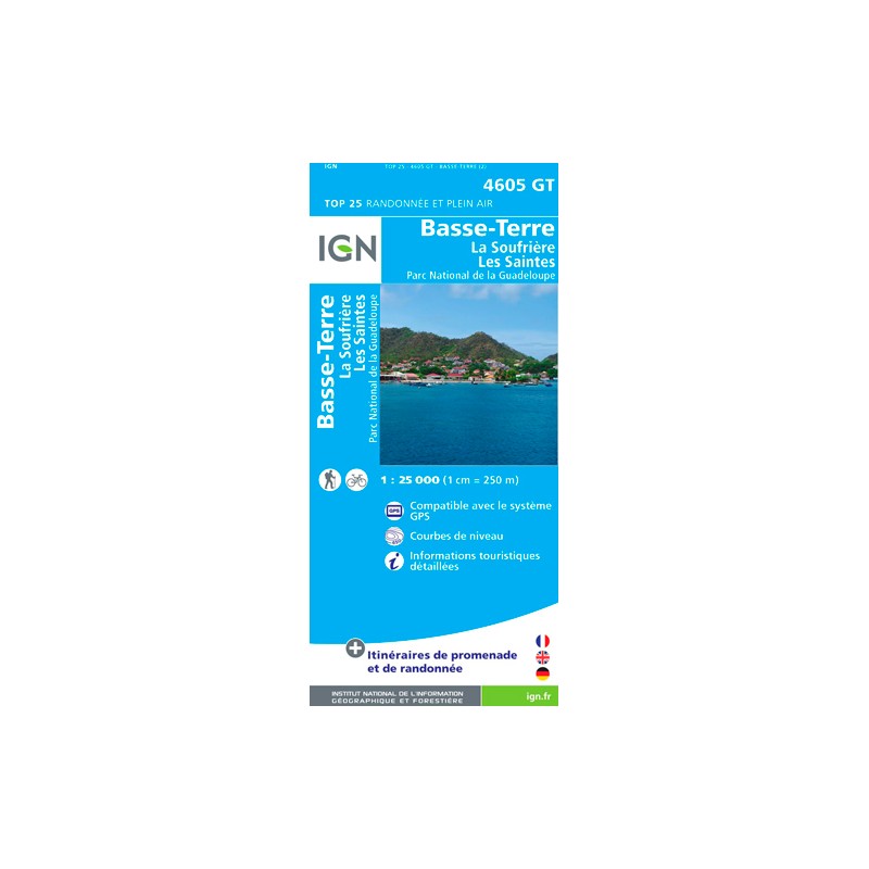 Ign Basse Terre Soufriere Les Saintes Carte Topographique