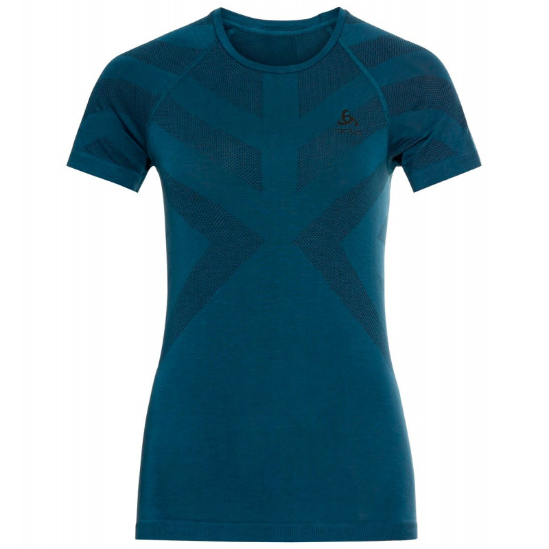 Odlo Kinship Light - T-Shirt - Damen Blue Wing Teal Melange Xs