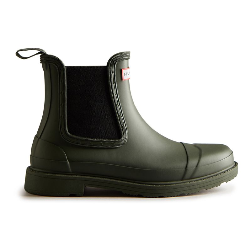 Hunter Boots Women's Commando Chelsea Boot - Gummistiefel - Damen Dark Olive 38