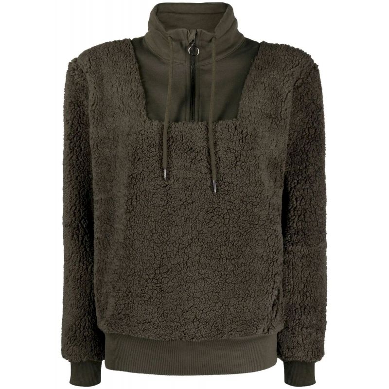 Sweaty Betty Sherpa Half Zip Sweatshirt - Pullover - Damen Mountain Green Xs